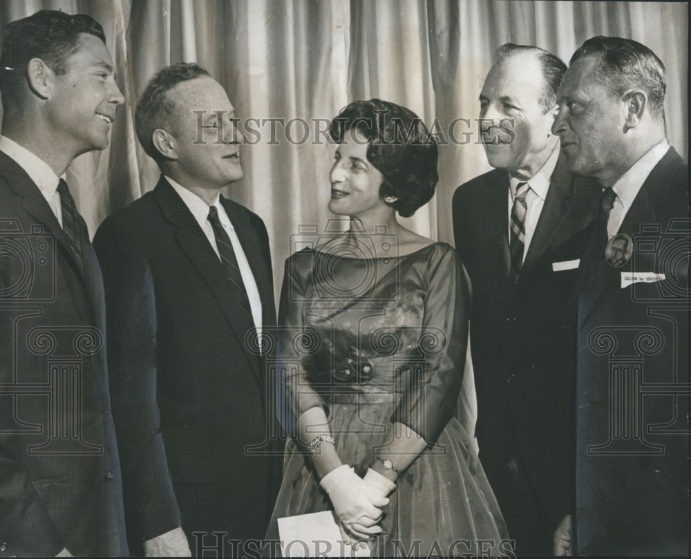 1962 Press Photo Women&#39;s Club member Mrs. Sara Crowson, with others - abno04185-Historic Images