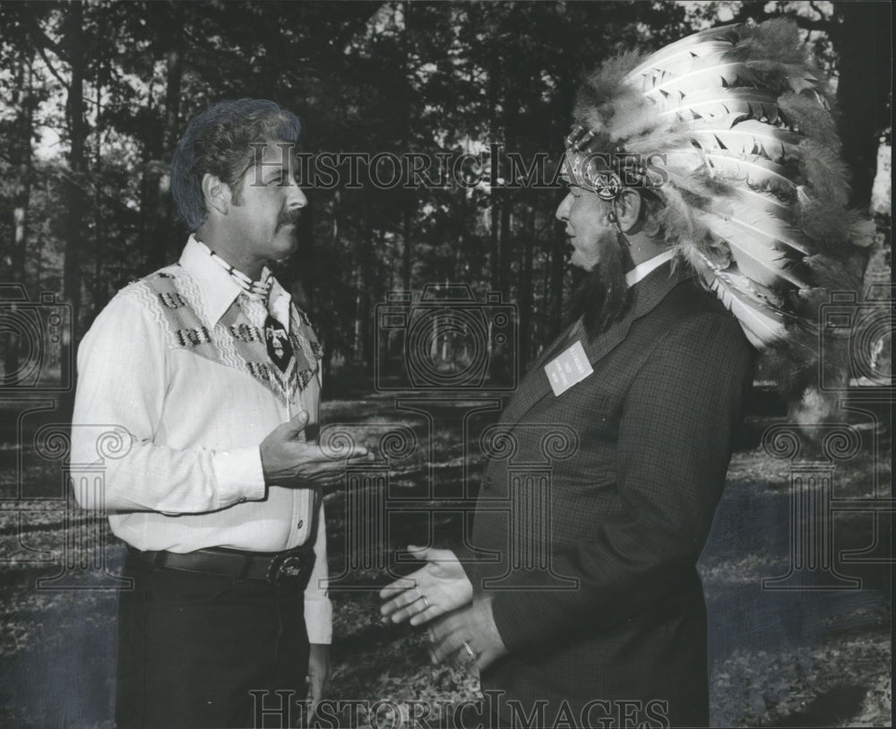 1979 Alabama Cherokee Chief B.J. Faulkner and Monroe Powell - Historic Images