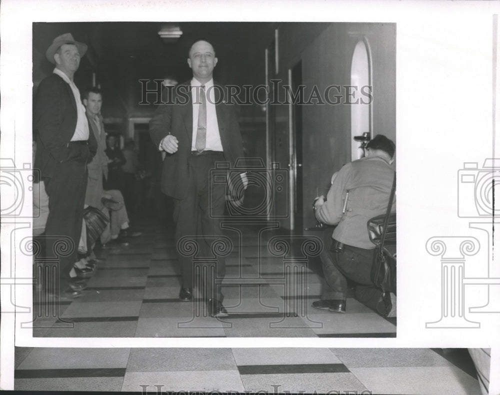 1955, Arch Ferrell Walks Down Hall - abno04217 - Historic Images