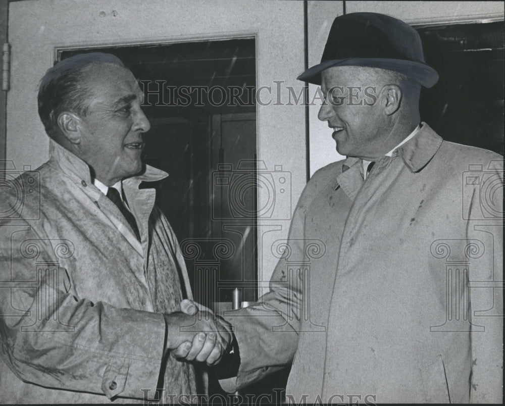 1967, President of US Steel Edwin H. Gott and Haran W. Bullard - Historic Images