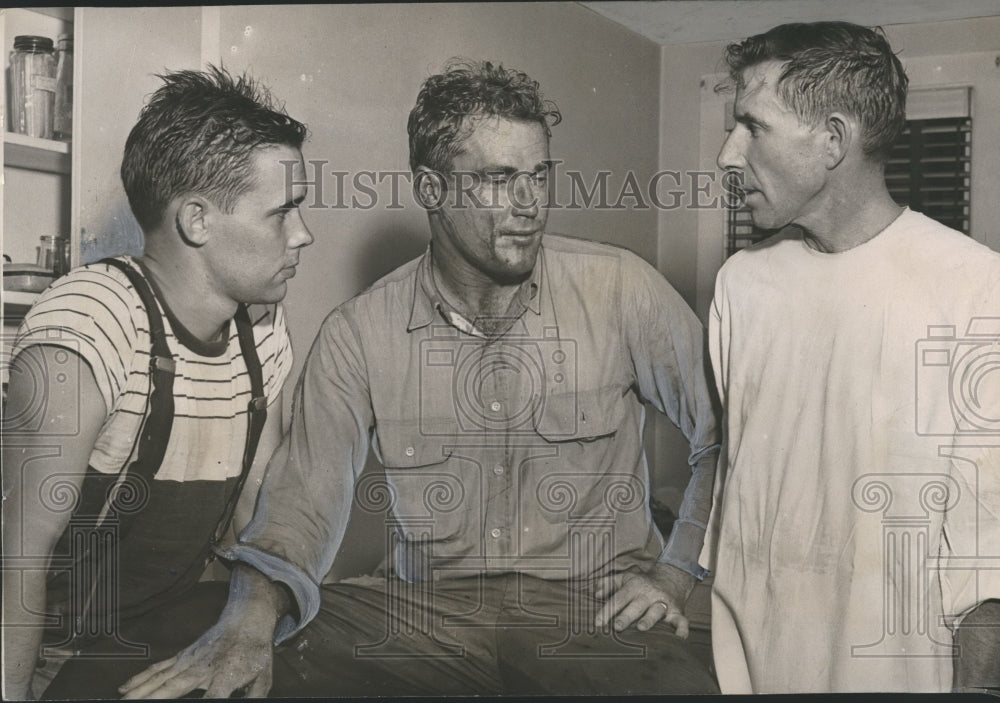 1951, Birmingham Fire Chief H. Ayers and others at West End Hospital - Historic Images