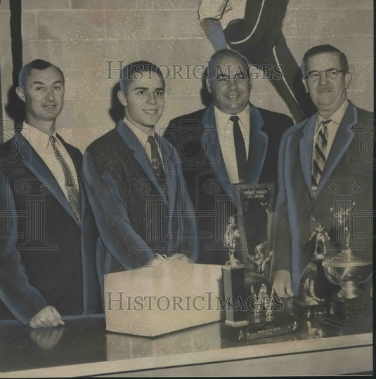 1957 Dr. John Troxler at Shades Valley Mountaineers meeting - Historic Images