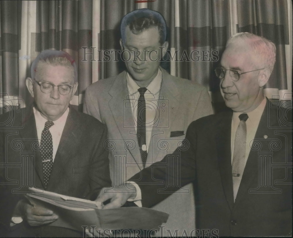 1960, Dr. T.H. Kirby, J.E. Scarbrough, and Clem Gryska, Educators - Historic Images