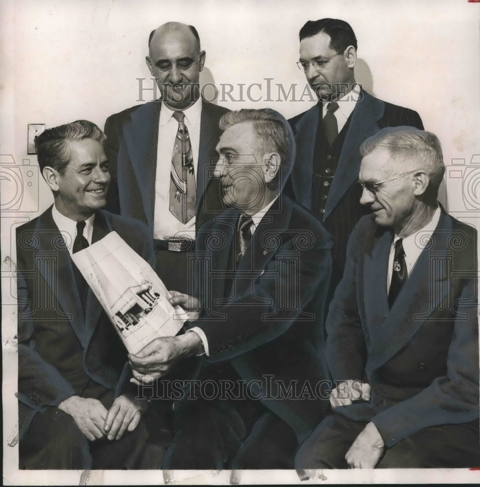 1953 Press Photo Central Park Citizens Committee members meet - abno04490 - Historic Images