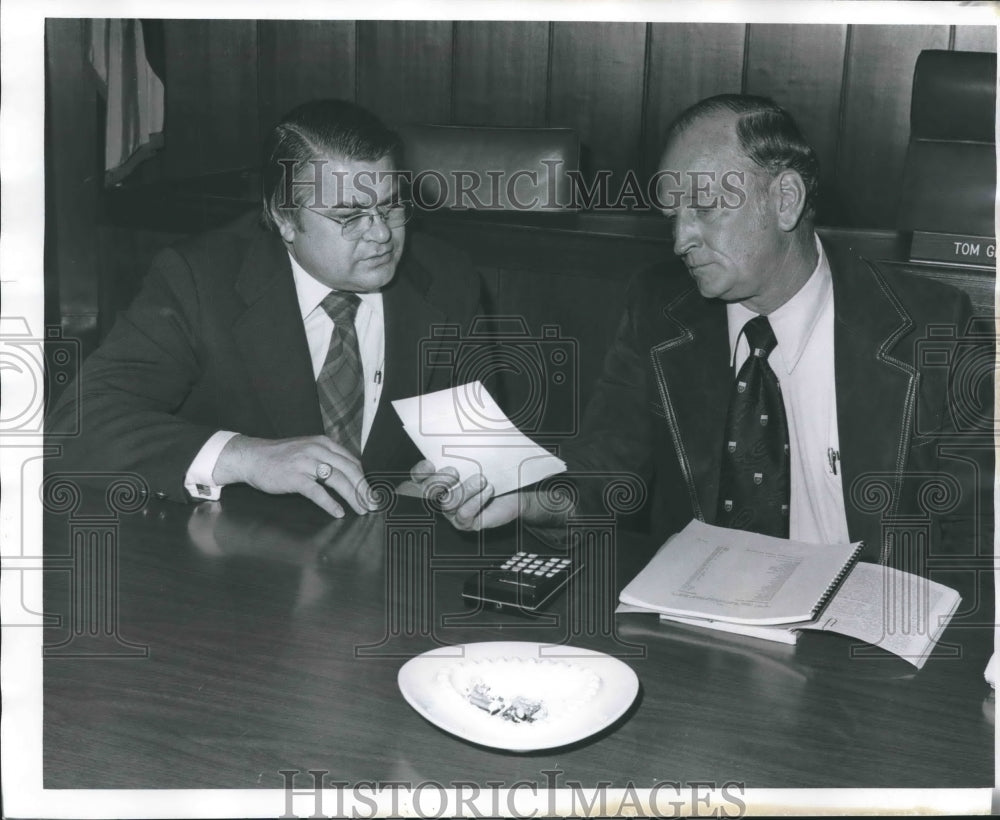 1975 Press Photo Jefferson County Commission Members, Alabama - abno04531 - Historic Images