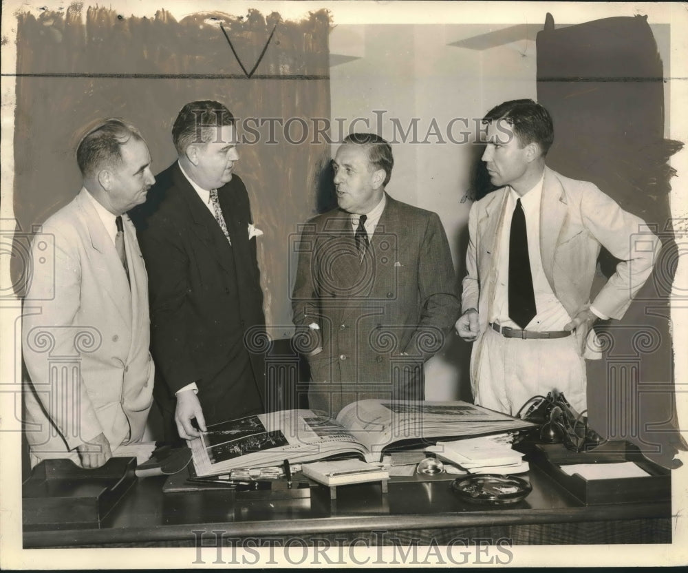 1948, Laurie Battle, Politician, with Acher, Ellis and Hoffman - Historic Images