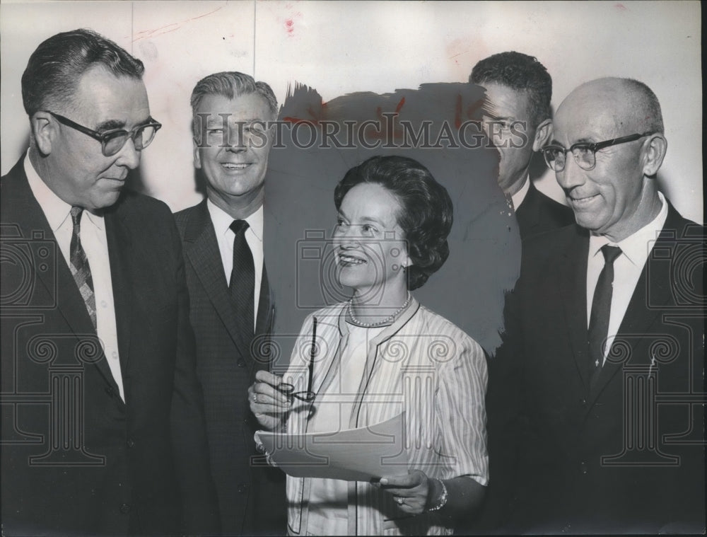 1963, Alabama PTA leaders, Dr. Elliott, Dr. Johnson, Mrs. Johnson - Historic Images