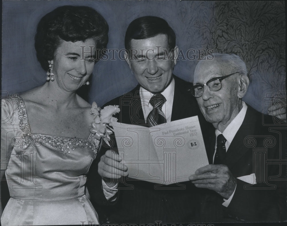 1972, Birmingham Area Chamber of Commerce Honors Past Presidents - Historic Images