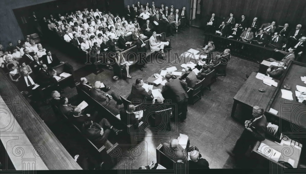 1967 Press Photo Jefferson County Legislative Delegation at Hearing, Alabama - Historic Images