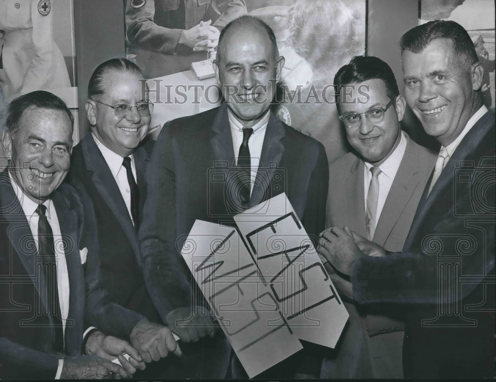 1961 Press Photo United Appeal Names East-West Drive Leaders, Alabama - Historic Images