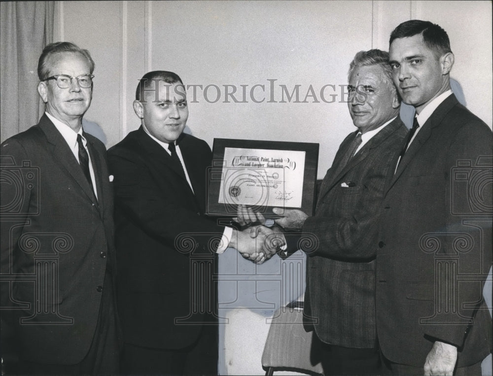 1965 Press Photo First Paint Technologist Presented Diploma - abno04907 - Historic Images