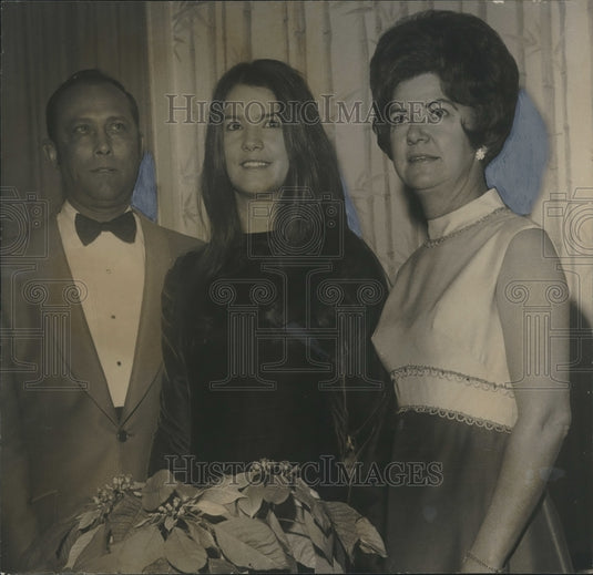 1971, Mr. & Mrs. Edward Charles Johnson, Debutante Daughter Betty - Historic Images
