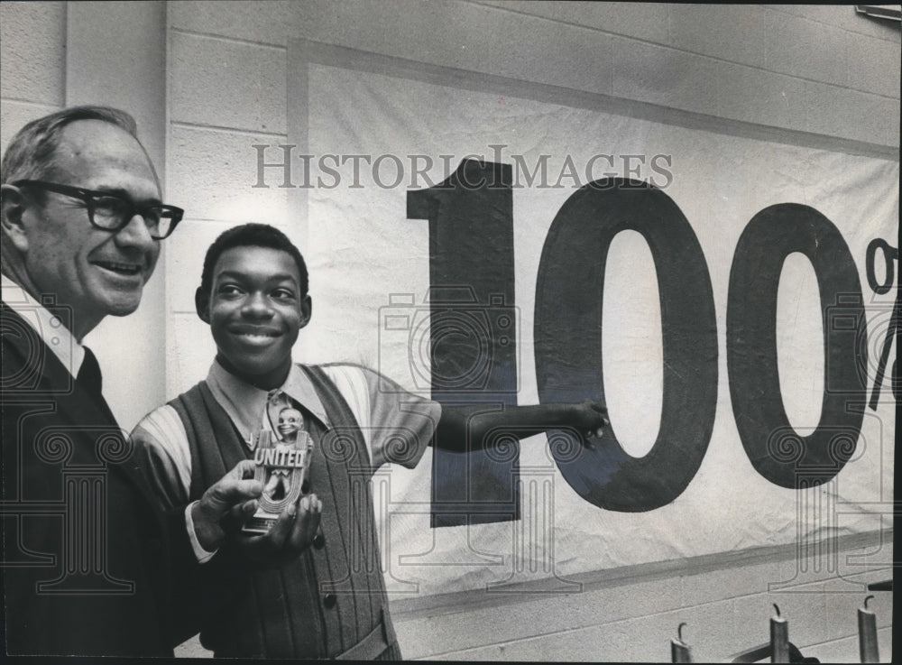 1970 Gerow Hodges, Randall Thomas, United Appeal's top volunteers - Historic Images