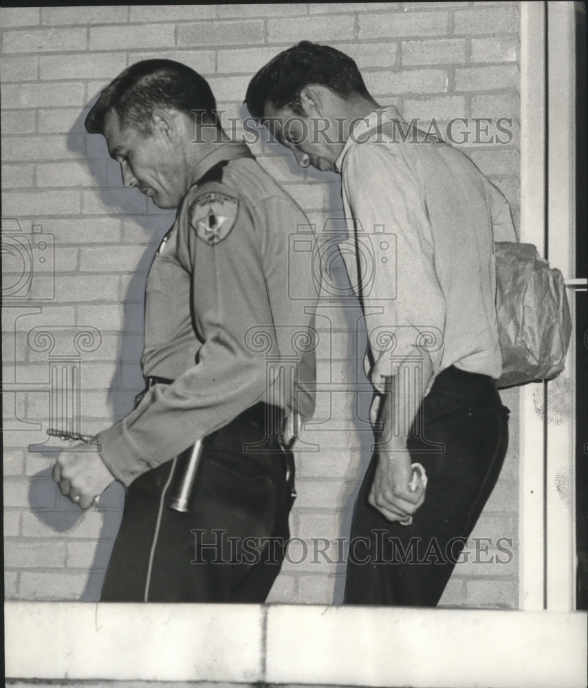 1966, Wilton O&#39;Neal Trott led from hearing by Deputy Norris Champion - Historic Images