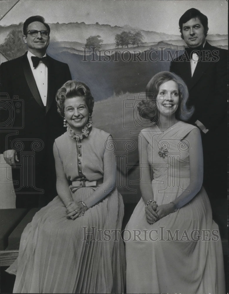 1973, Mr. and Mrs. Cecil Bauer host reception for cast of &quot;Carmen&quot; - Historic Images
