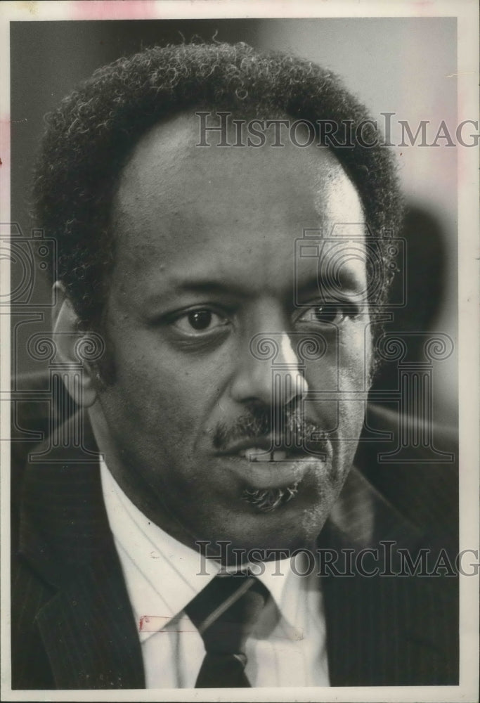 1988 Press Photo Cleveland Hammond Jr., superintendent candidate, Birmingham, AL - Historic Images