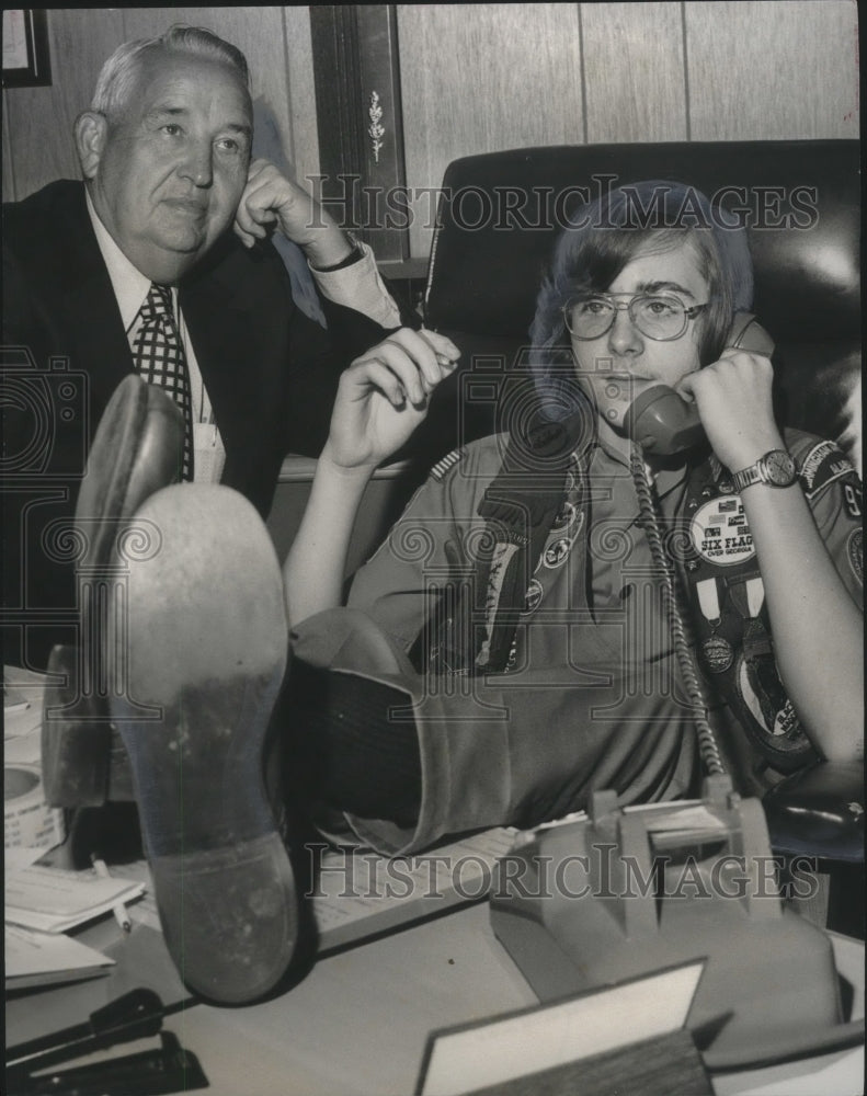 1975 Life Scout William (Butch) Harrell is Homewood Mayor for a Day - Historic Images