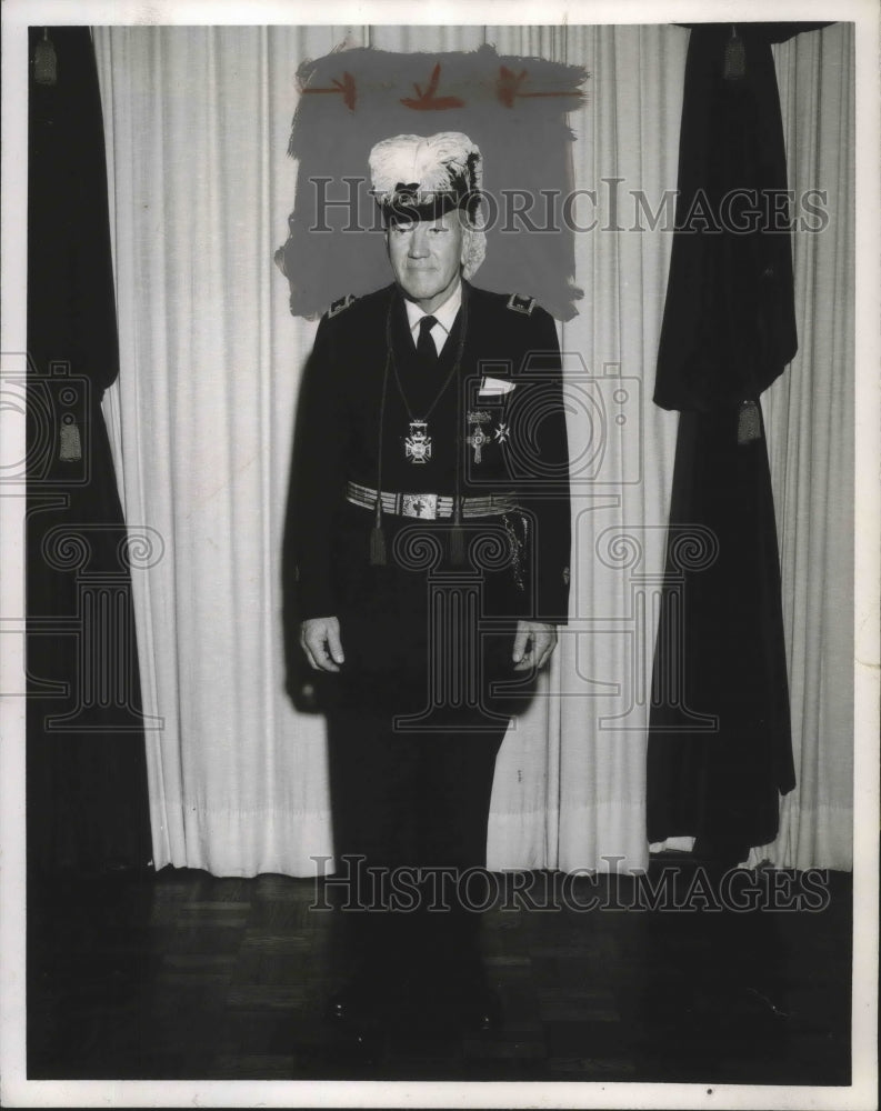 1968, Arthur V. Jannett, Grand Commander, Knights Templar of Alabama - Historic Images