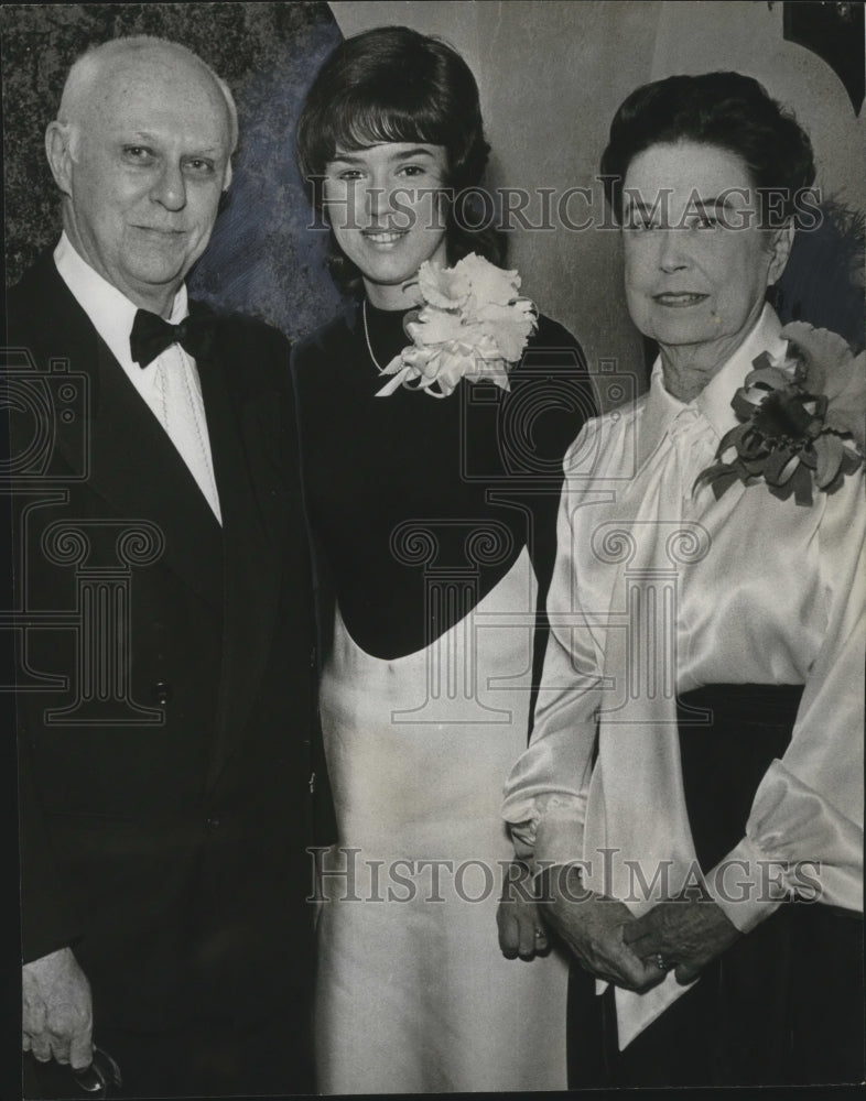 1971, Doctor and Mrs. John Felix Jenkins with daughter Harriet - Historic Images