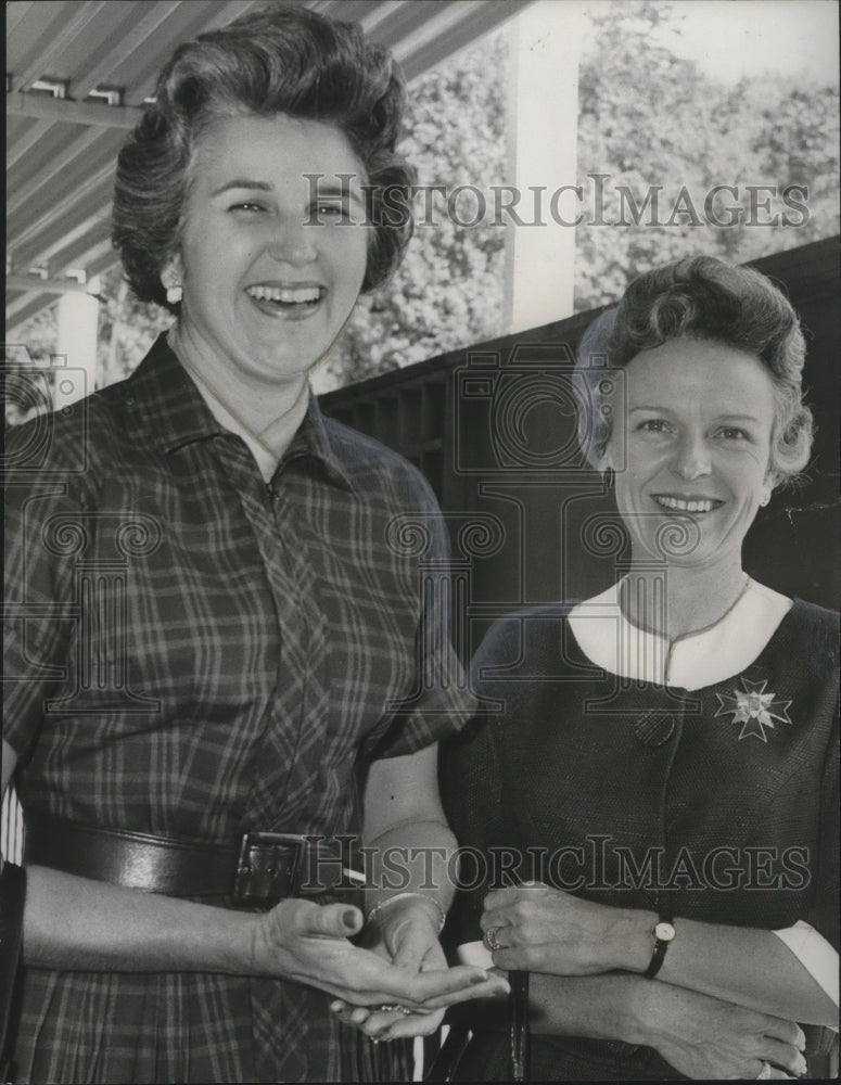 1962, Mrs. Mrs. J.C. Hodges &amp; Mrs. Newton Brungart in Birmingham - Historic Images