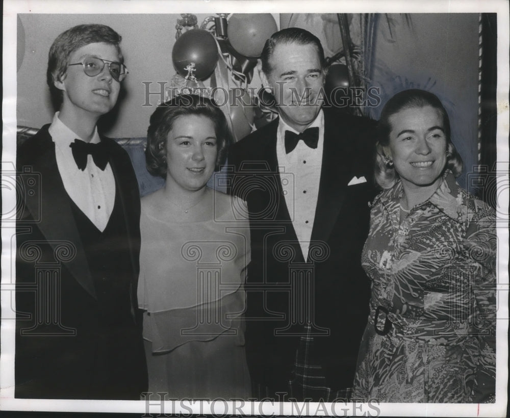 1976, Members of the Mystic Order of the Krewe, their wives at Event - Historic Images