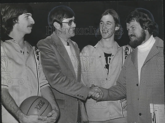 1976, Altamont Coach Charles Jolly, head master Bill Haver at Event - Historic Images