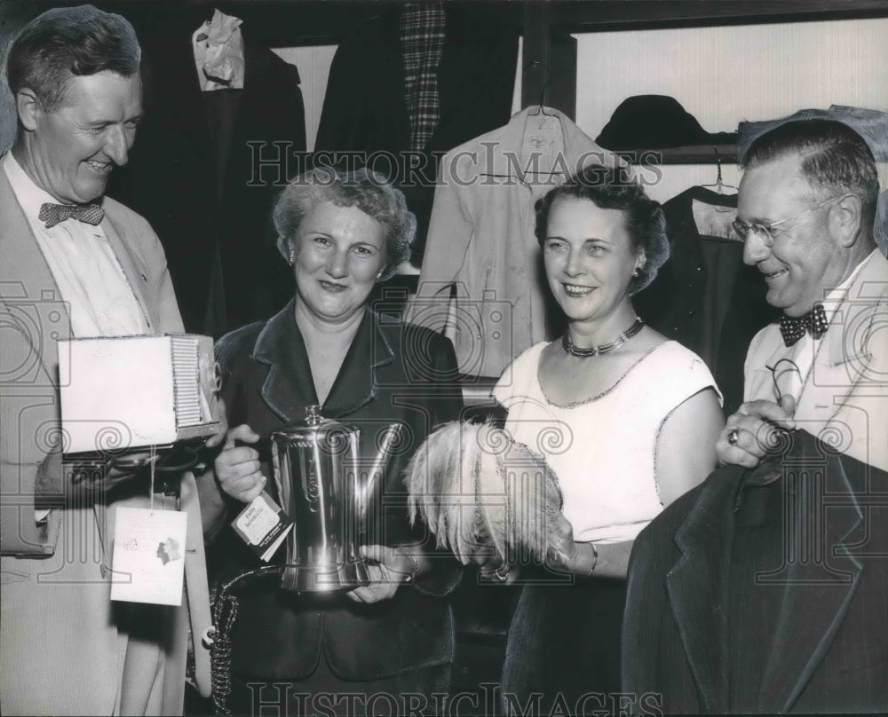 1954, Roy Knox, president, at Birmingham Civitan Club Benefit Auction - Historic Images