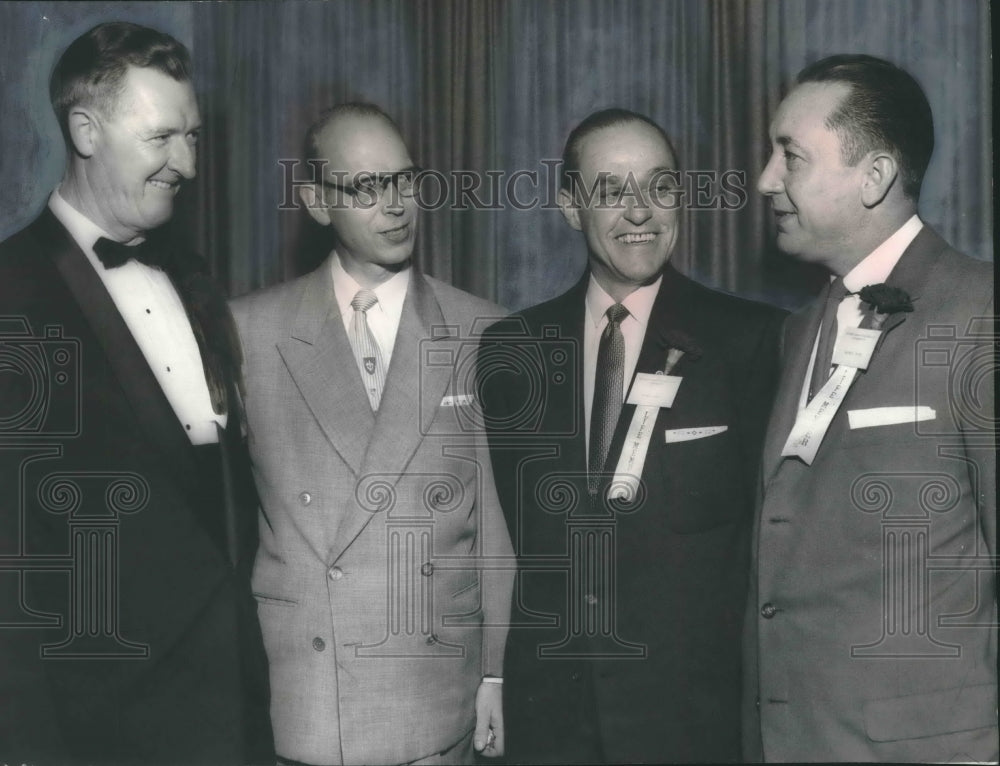 1956, Members of Birmingham Chamber of Commerce Receive Awards - Historic Images