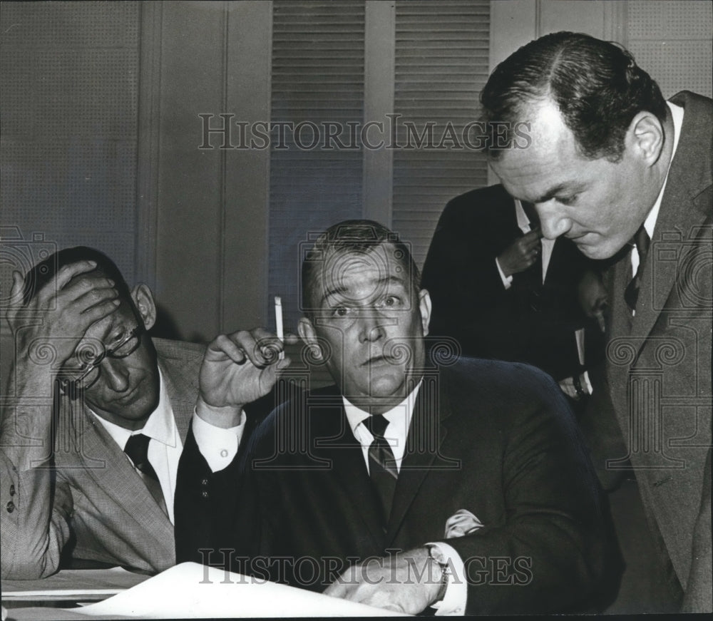 1969, Senator John Hawkins of Jefferson with Others in his Office - Historic Images