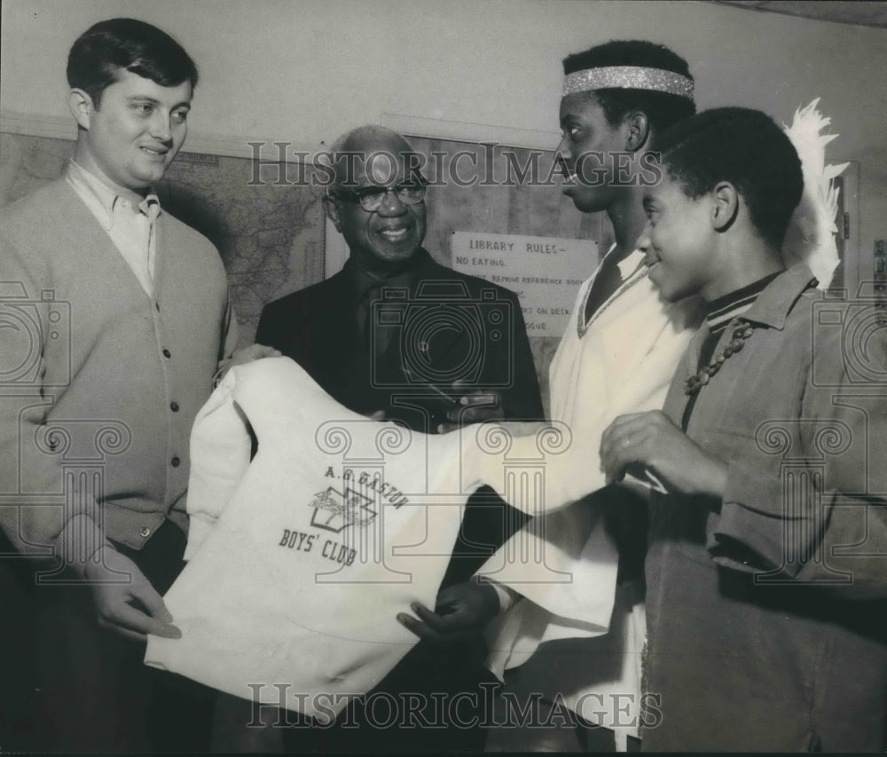 1970, President of the Jaycees, Larry Hawkins with Others at Party - Historic Images