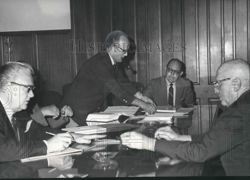 1969, Four Members of Senate Committee E. W. Skidmore, Others - Historic Images