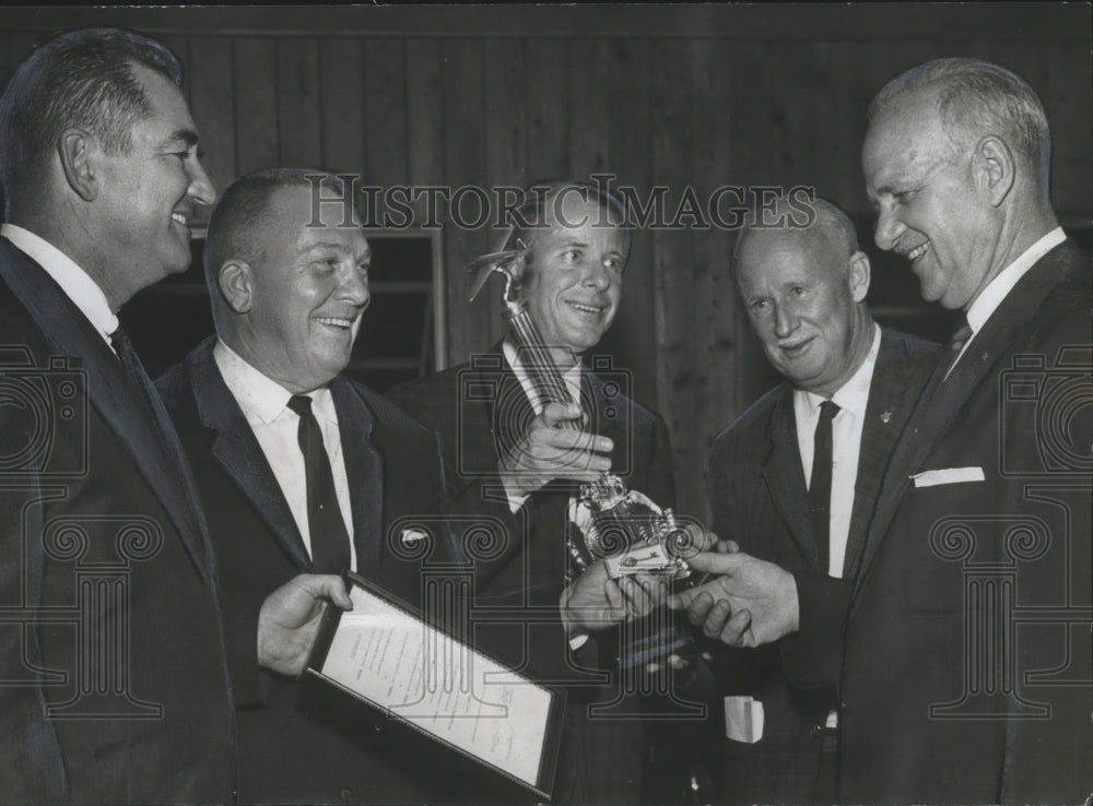 1961, Pilot Glen Messer with Other Pilots at awards ceremony - Historic Images