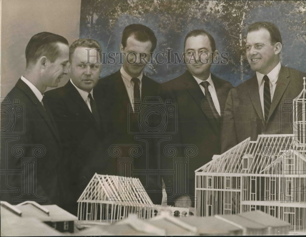 1963, Richard Sexton &amp; members of Birmingham AL Home Builders Assoc. - Historic Images
