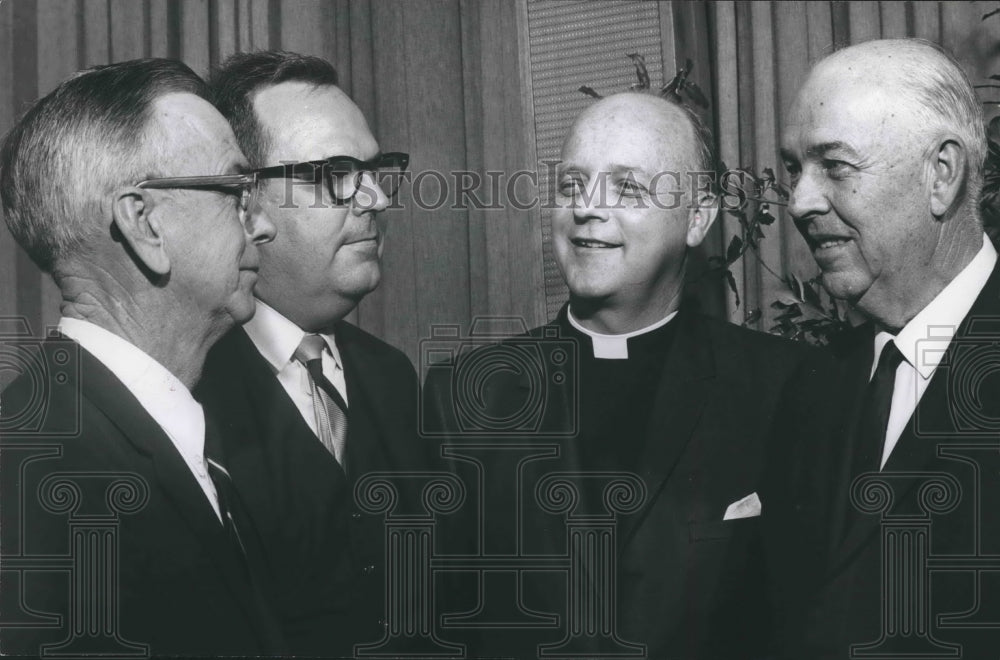 1966, Reverend Julian McPhillips, clergyman, with others - abno06285 - Historic Images