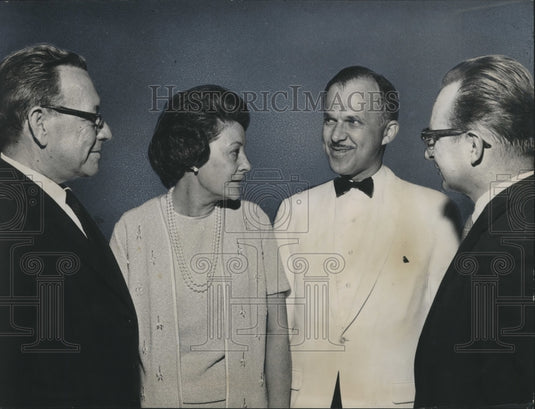 1966, Walter F. Moeck Conductor, Mr & Mrs. Barricklow, Dr. Stewart - Historic Images