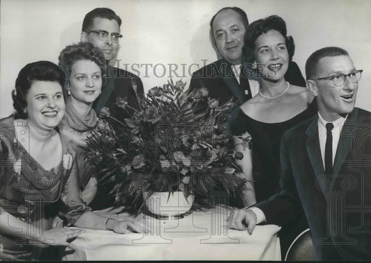 1962, Mrs. C.E. Michaels Jr. & others, Civiettes tea dance benefit - Historic Images
