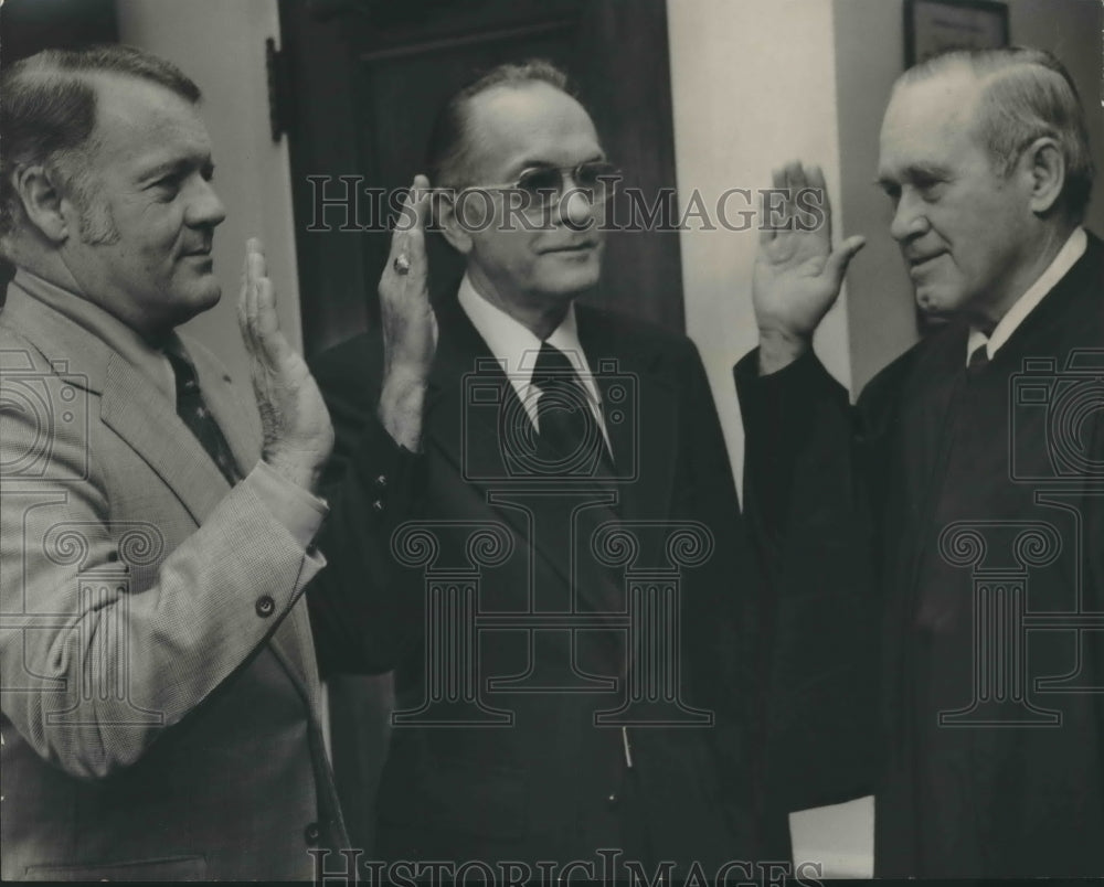 Press Photo Jefferson Judges Jack Montgomery, James Manning &amp; Thomas Huey Junior - Historic Images