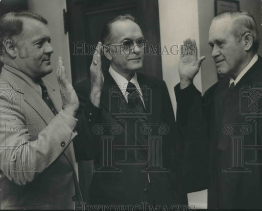 Press Photo Jefferson Judges Jack Montgomery, James Manning & Thomas Huey Junior - Historic Images
