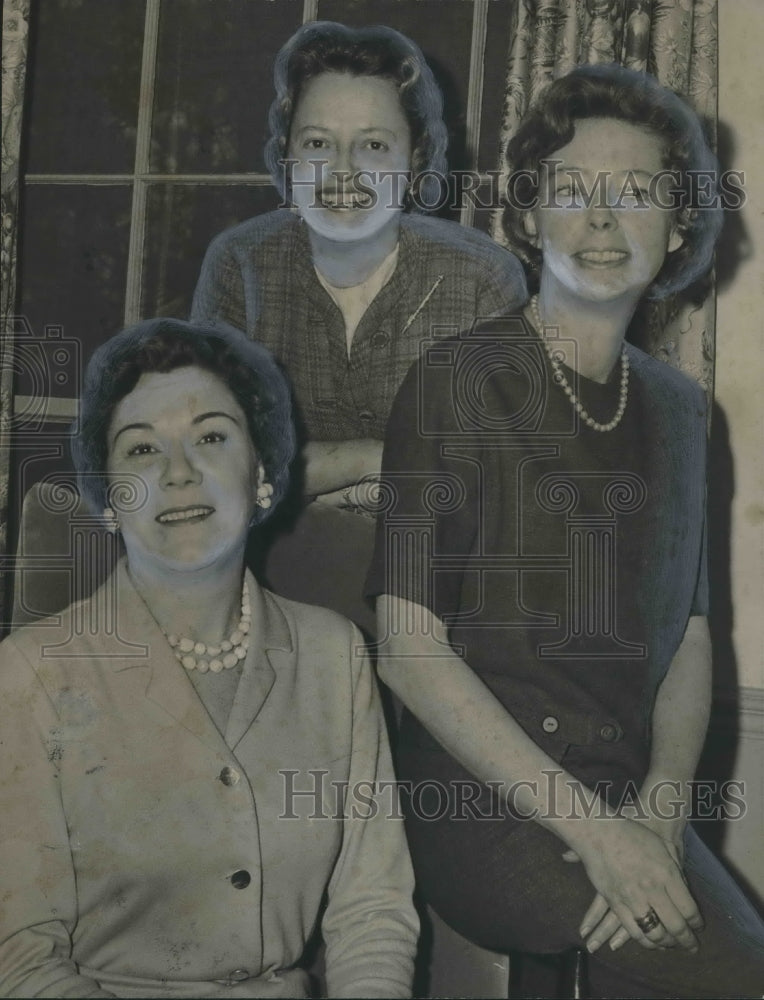 1964, Mrs. Blair Blanton of Chase City, Virginia with Others at Party - Historic Images