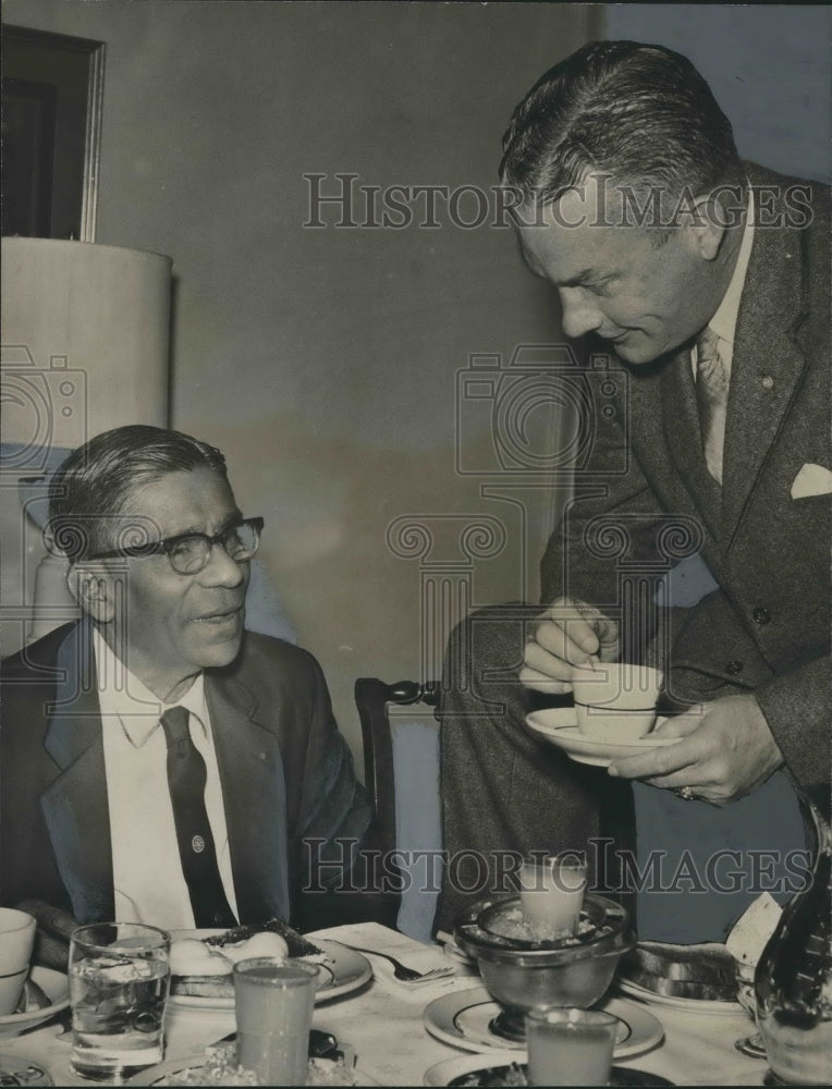 1963, Nitish Laharry of India, of Rotary International & Bill Young - Historic Images
