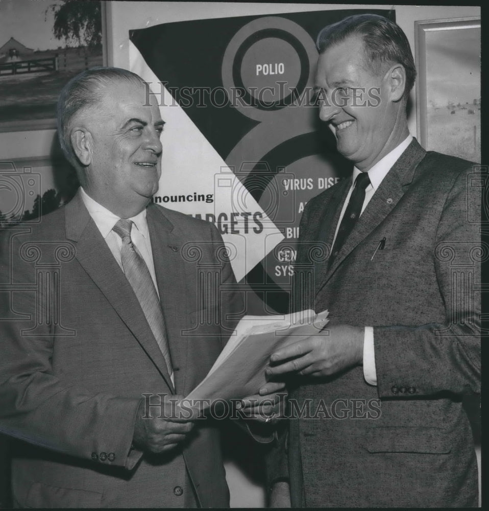 1958 Press Photo Roy Knox new Chairman, Jeffco Polio Unit succeeds John Sullivan - Historic Images