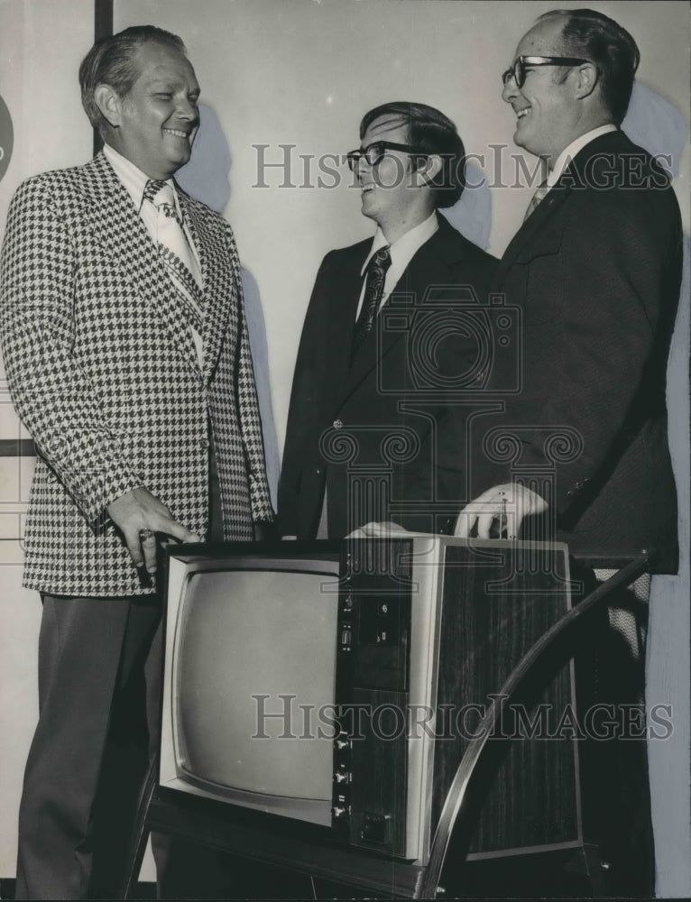 1972, L. S. Hart Jr. with Doctor J. Bevis Hall, Other at Ceremony - Historic Images