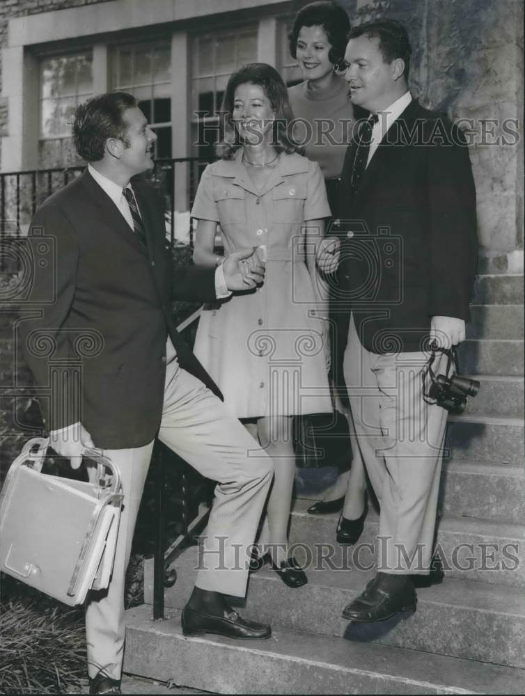1971 Press Photo Mr. & Mrs. Clare Draper III with Mr. & Mrs. Hobart McWhorter Jr - Historic Images