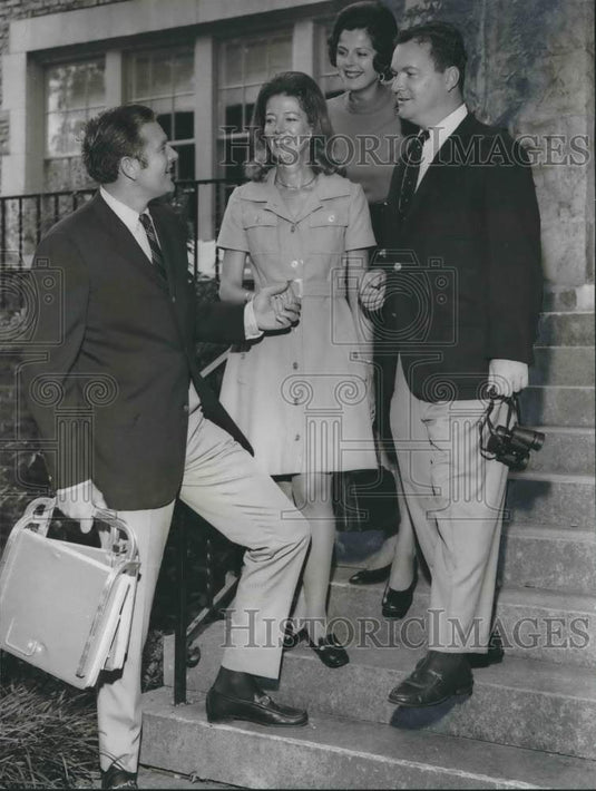 1971 Press Photo Mr. & Mrs. Clare Draper III with Mr. & Mrs. Hobart McWhorter Jr - Historic Images