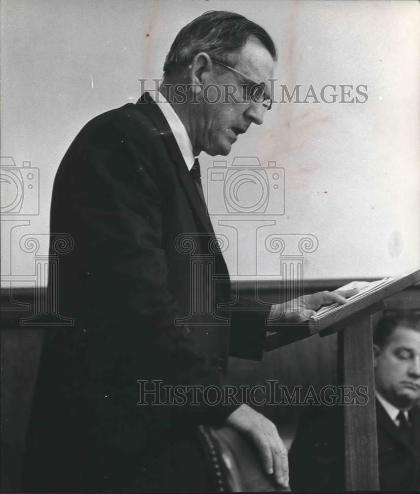 1965, Austin Meadows, Alabama State Superintendent of Education - Historic Images