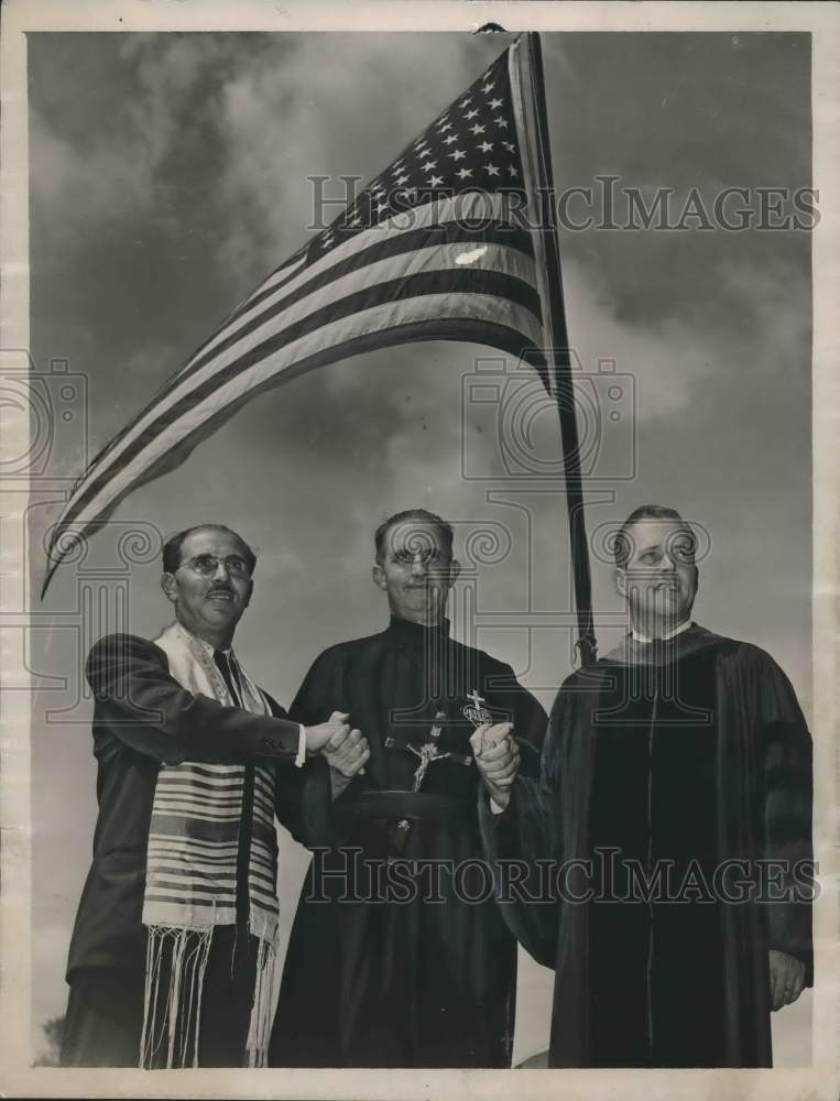 1949, Independence of Religion Celebrated by Local Faith Leaders - Historic Images