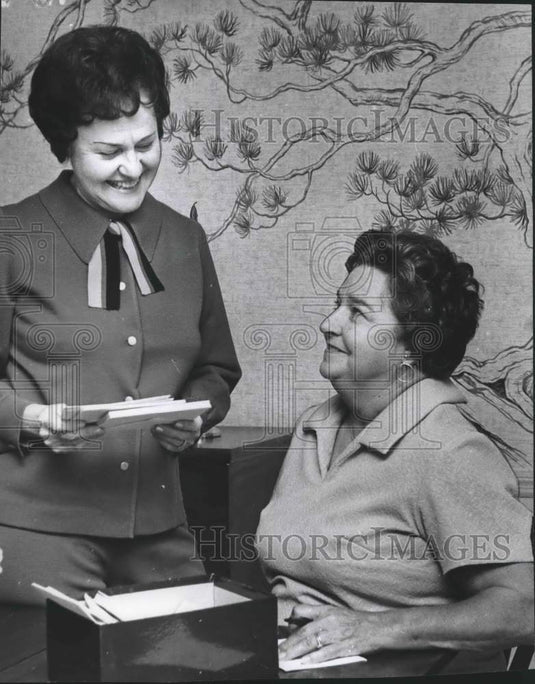 1971, Mrs. Marshall F. Phillips and Mrs. H. Philip Orem, Clubwomen - Historic Images