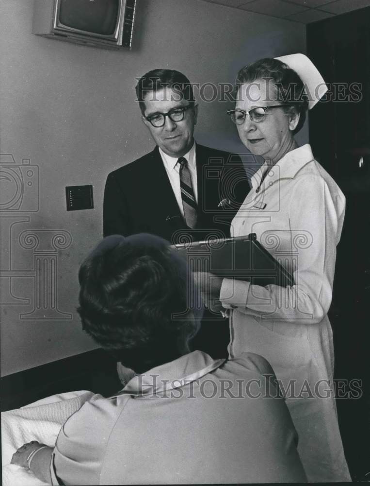 1966, Mrs. Ida Moffett, director at Birmingham Baptist Hospital - Historic Images