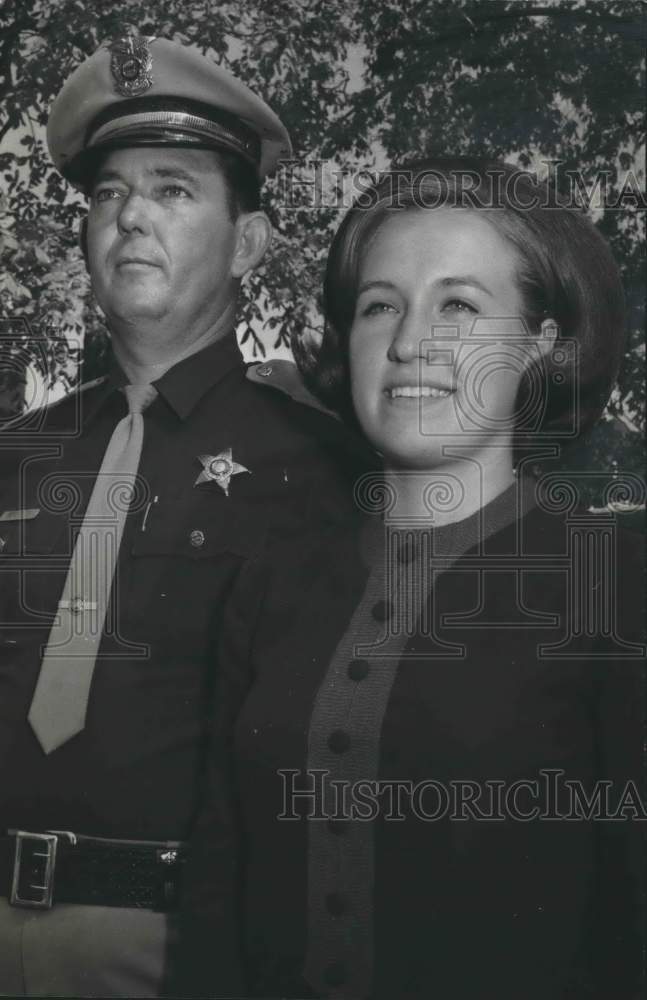 1968, Minor High School princess Jenny Dall and Deputy J. L. Monteith - Historic Images