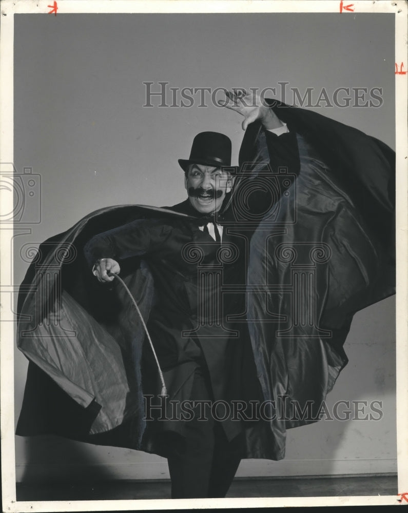 1969, Director Bill Ozier as Squire Cribbs in "The Drunkard" Play - Historic Images
